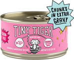 Tiny Tiger Chunks In Extra Gravy Salmon & Whitefish Recipe Grain-free